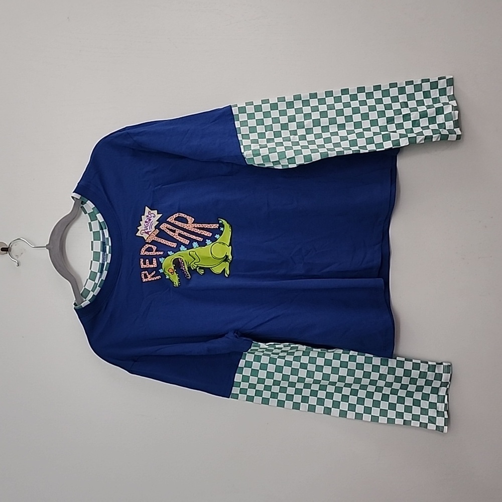 Nickelodeon Reptar checkered long sleeve